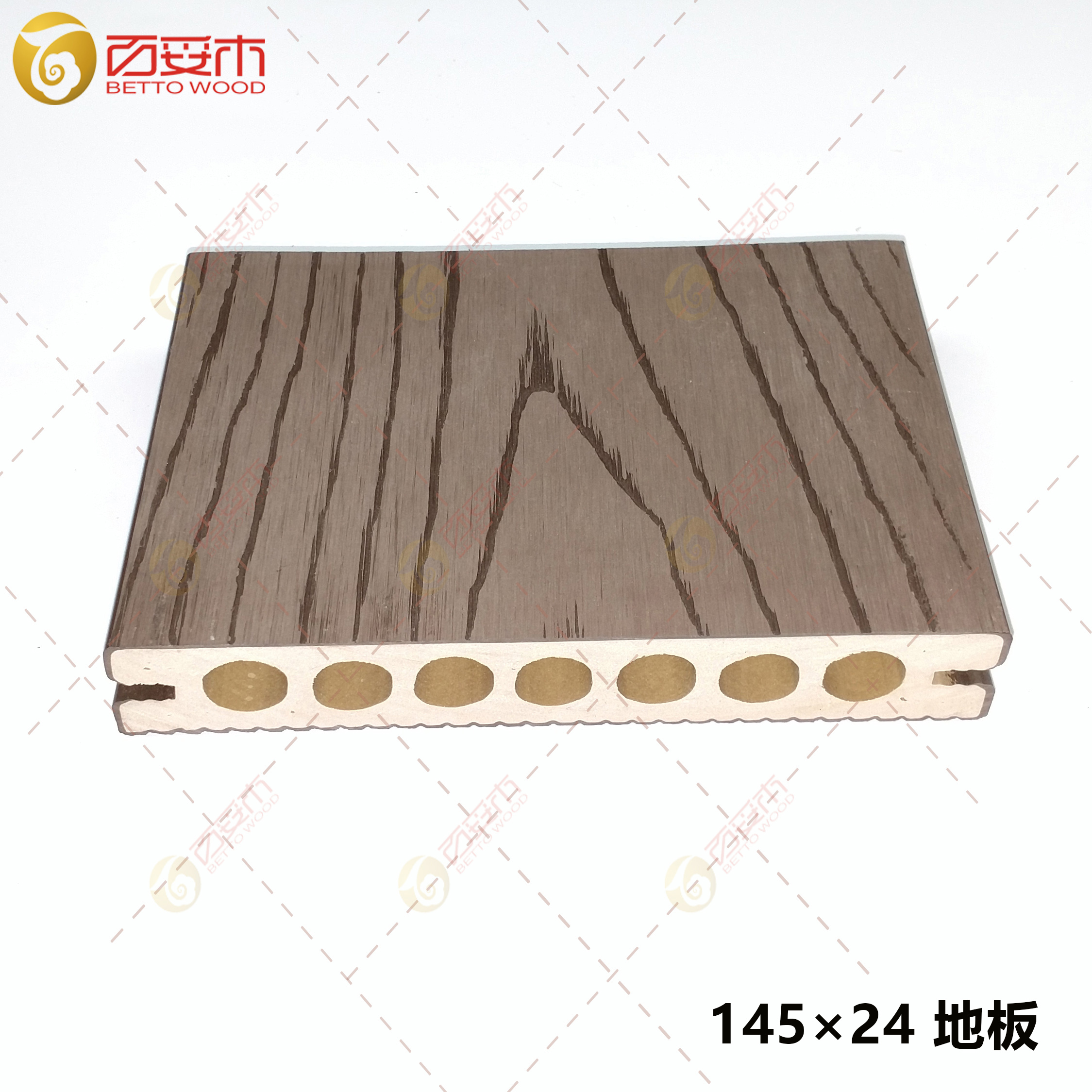 145×24塑木圓孔地板1