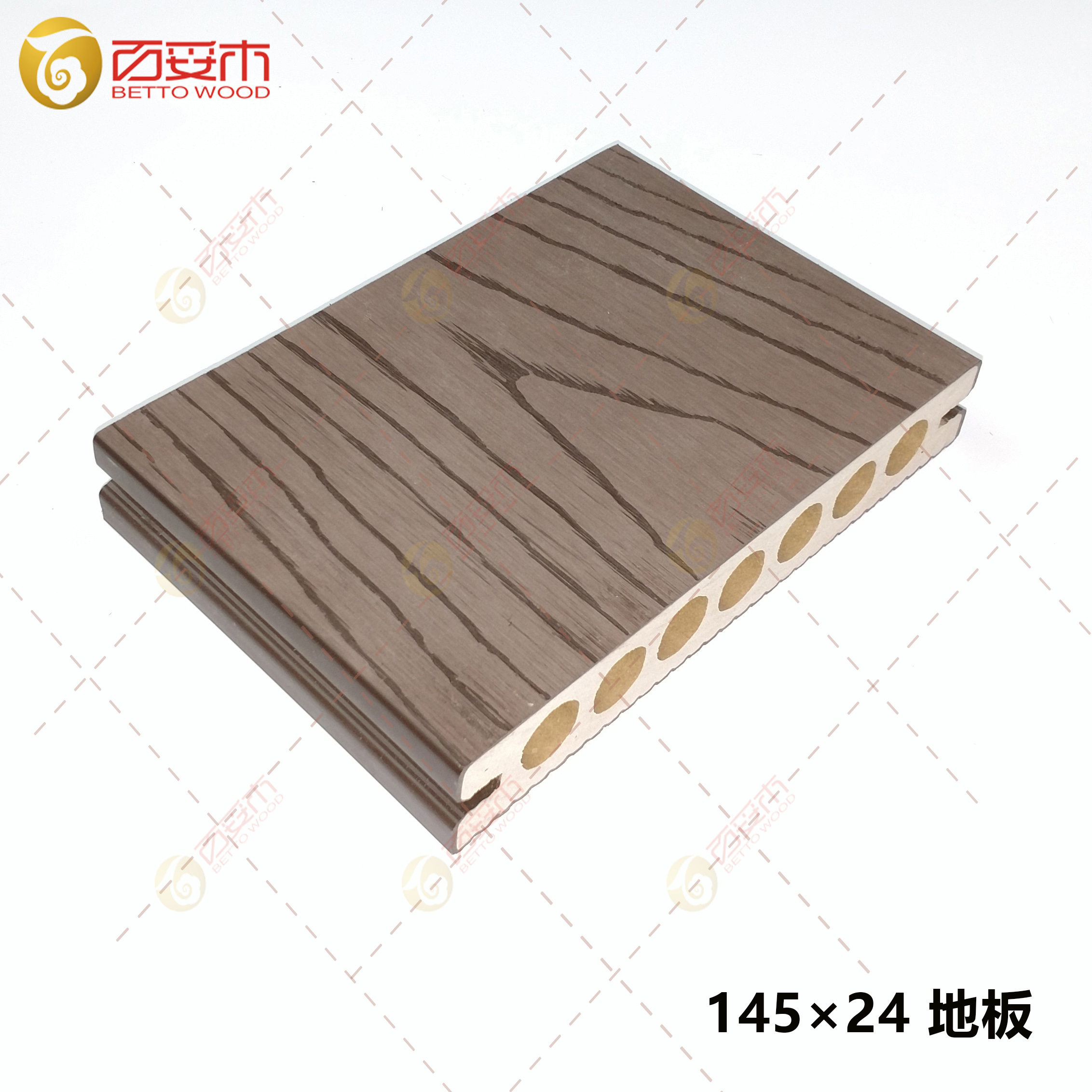 145×24塑木圓孔地板2