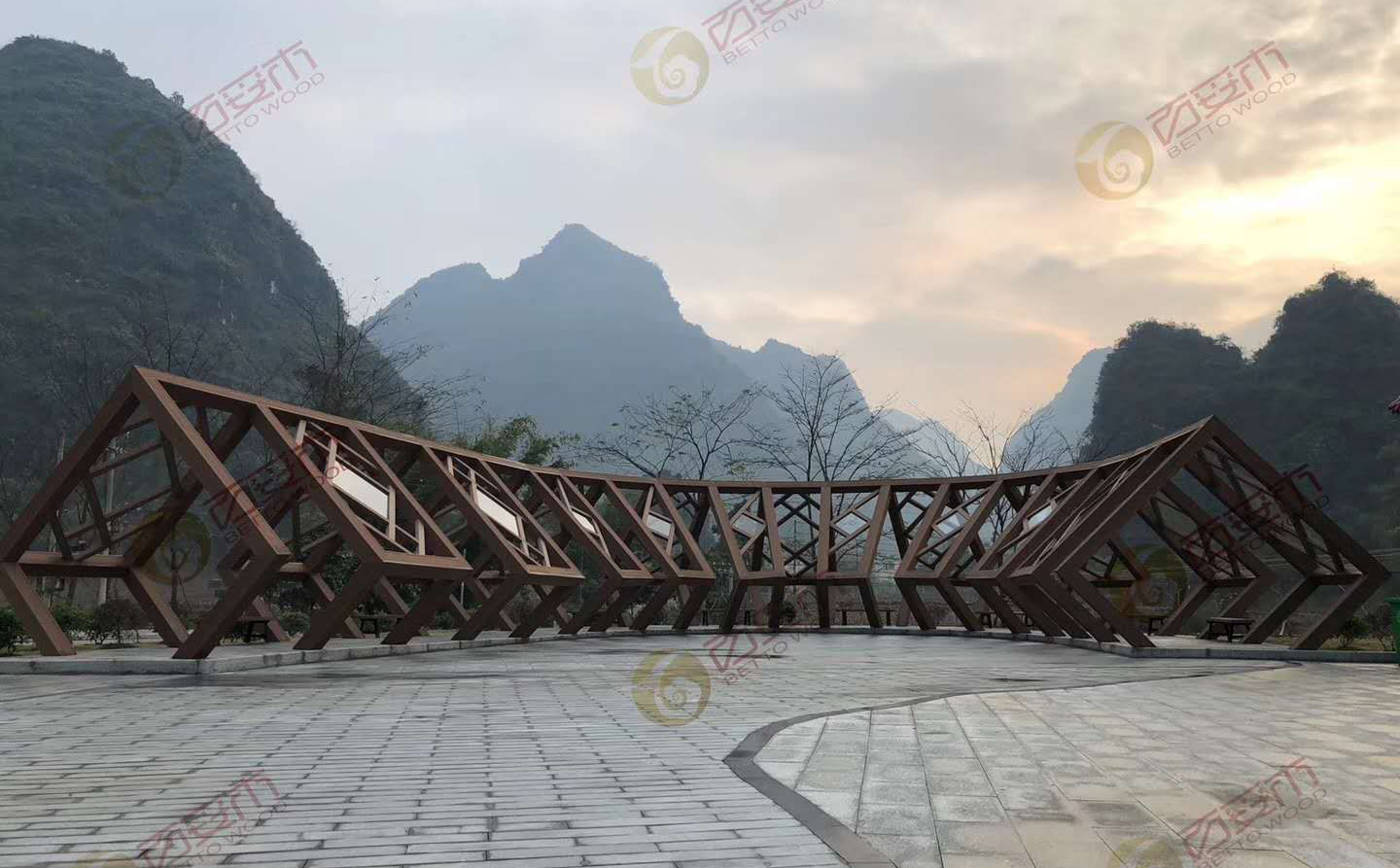 塑木復合材料的設施應用